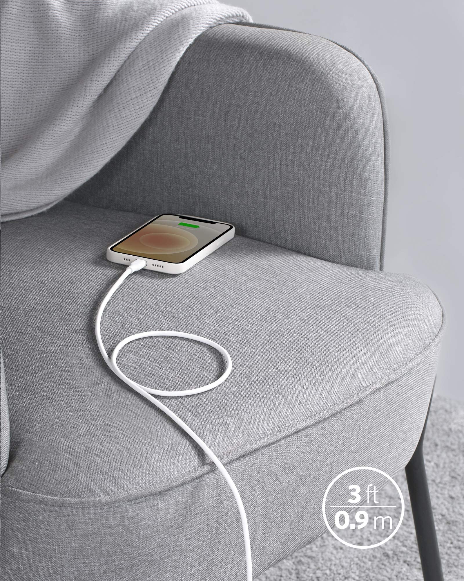 Anker <b>641</b> USB-C to Lightning Cable (Flow, Silicone), view 12