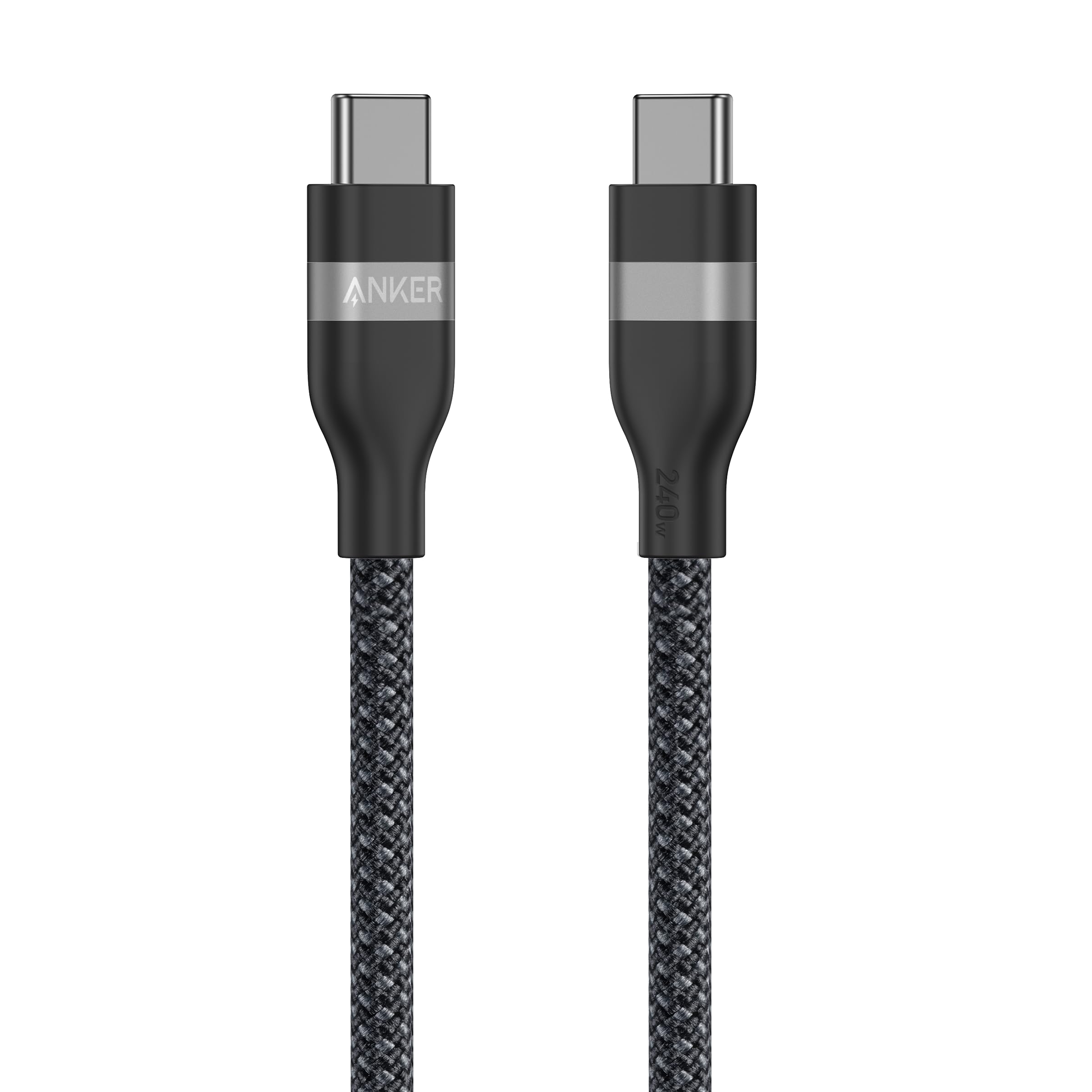 Anker USB-C to USB-C Cable (3 ft / 6 ft, 240W, Upcycled-Braided), view 7
