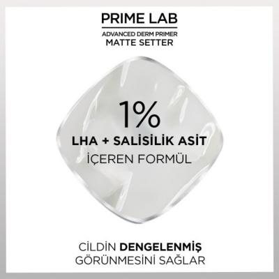 Loreal Paris Prime Lab Matte Makeup Primer - 24 Hour Matte Finish, Long Lasting Foundation Primer for Oily Skin