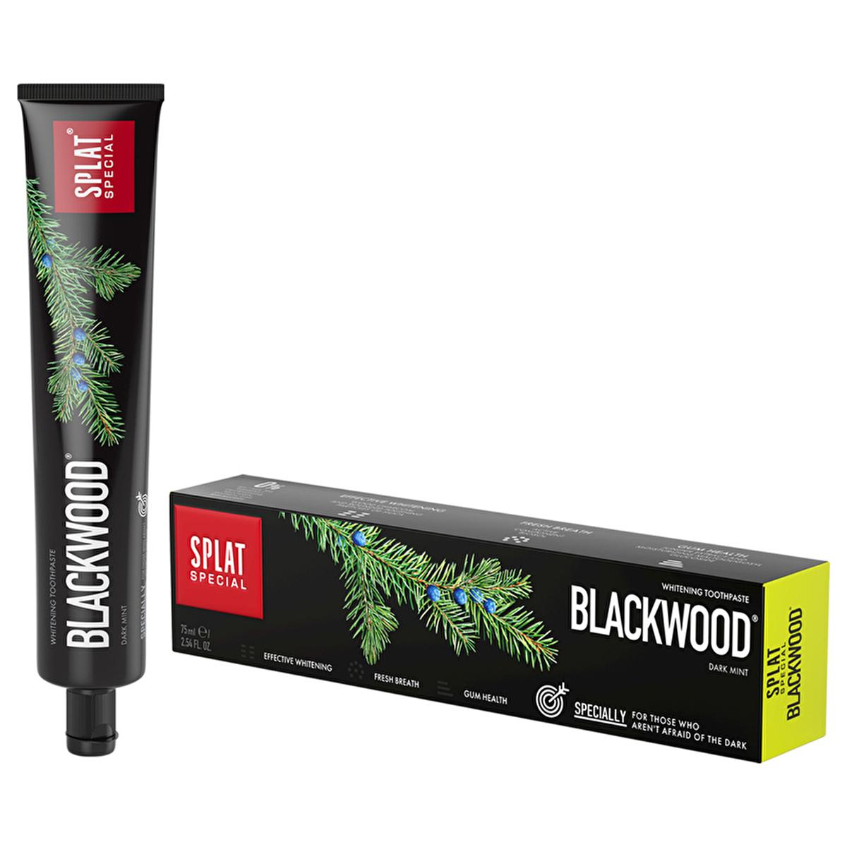 Splat Blackwood Whitening Toothpaste with Activated Carbon - 75ml for Oral Hygiene and Fresh Breath