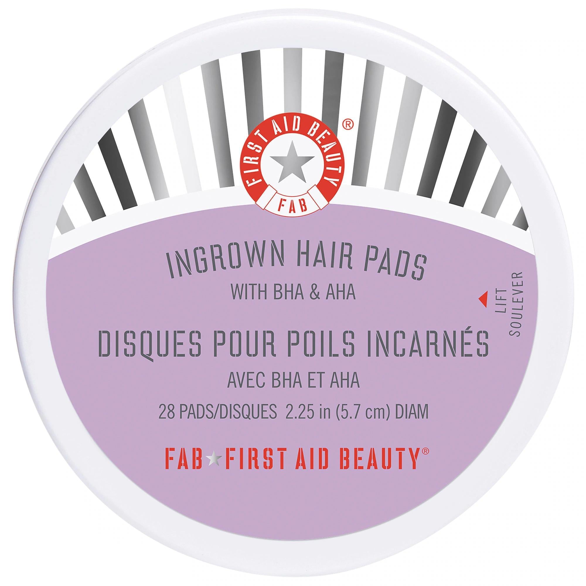 Mini Ingrown Hair Pads with BHA & AHA - Gentle Exfoliating Pads for Ingrown Hair Prevention & Smooth Skin