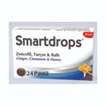 Smartdrops Ginger and Cinnamon Lozenges Sweetened with Honey - Natural Throat Soother