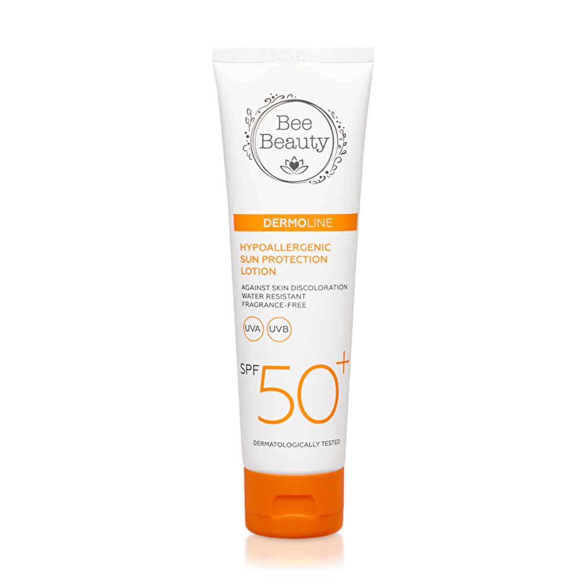 Bee Beauty Hypoallergenic Sunscreen Lotion SPF 50+ - Fragrance-Free, Moisturizing Sun Protection for Sensitive Skin