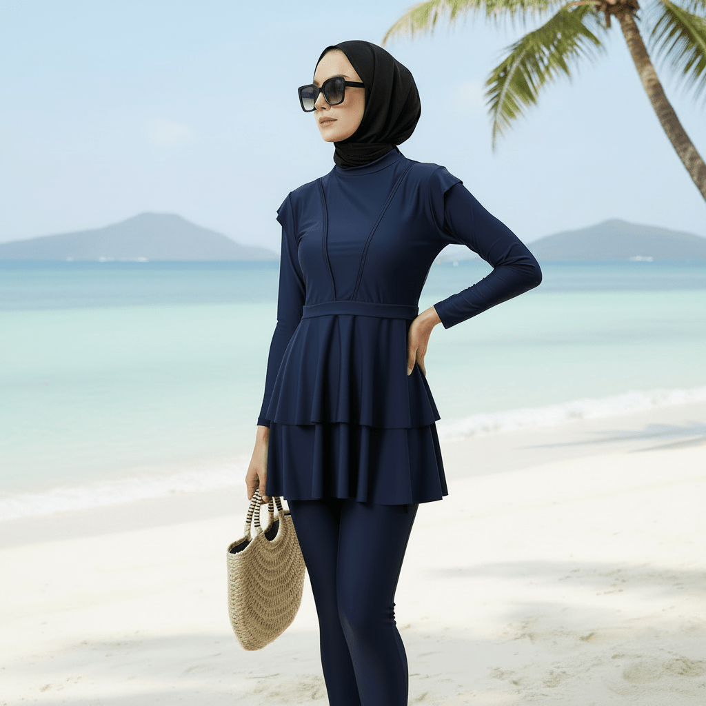 3pcs Burkini Modest Swimsuit | Burkini Swimsuit For Muslimas (MB002) by Mariam's Collection