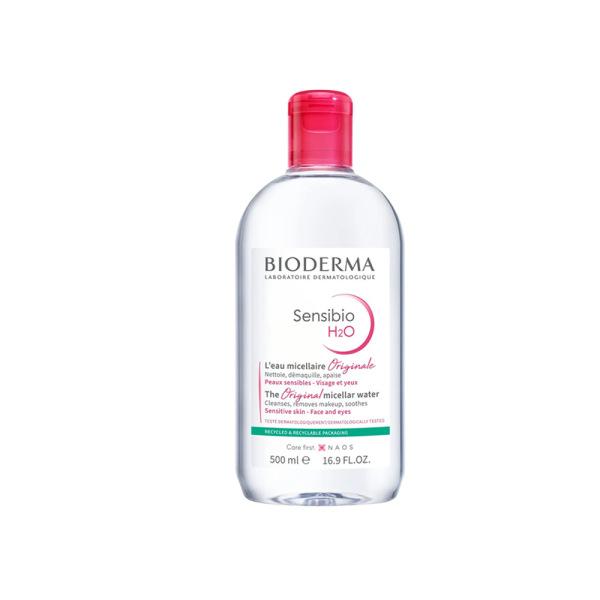 Bioderma Sensibio H2O Micellar Makeup Remover for Sensitive Skin - Gentle, Dermatologically Tested, 16.91 fl oz