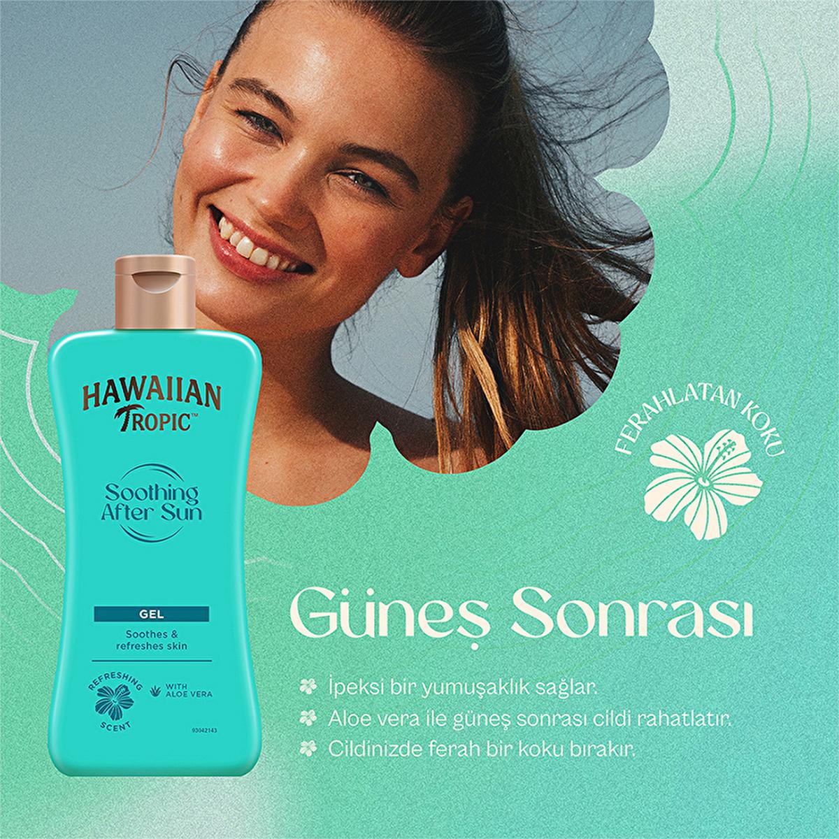 Hawaiian Tropic Aloe Vera After Sun Gel: Soothing Sunburn Relief, Vegan & Cruelty-Free, Recycled Packaging - 6.76 fl oz