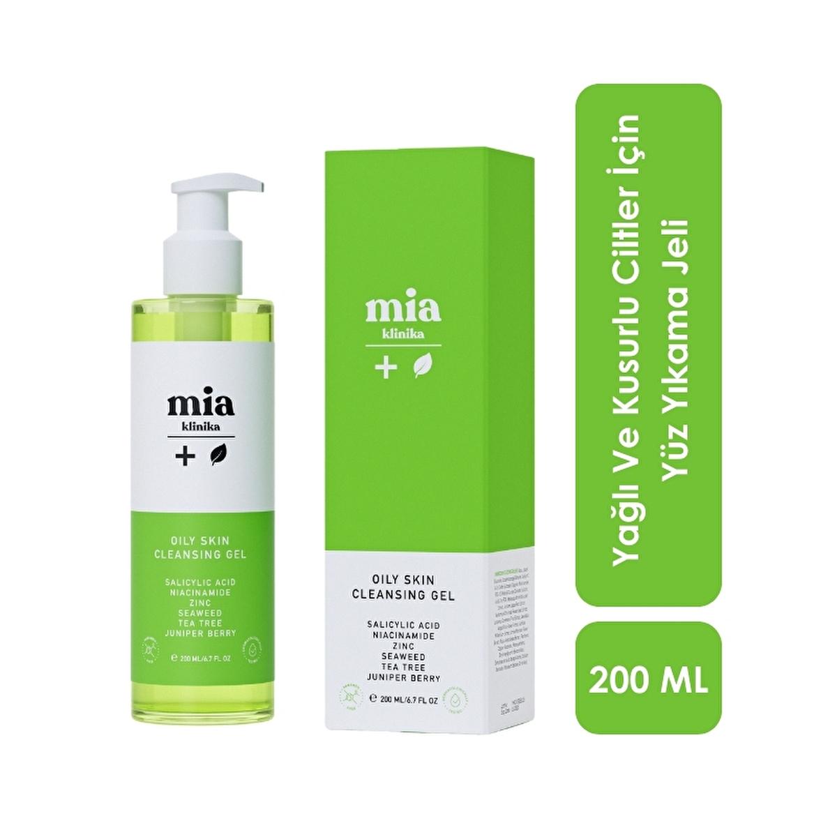 Mia Klinika Face Wash Gel for Oily and Acne-Prone Skin - Gentle, Effective Cleanser for Minimizing Pores and Blackheads