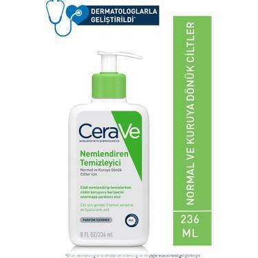 CeraVe Moisturizing Cleanser: Gentle Hydrating Face Wash with Hyaluronic Acid & Ceramides for Dry, Sensitive Skin - 236ml