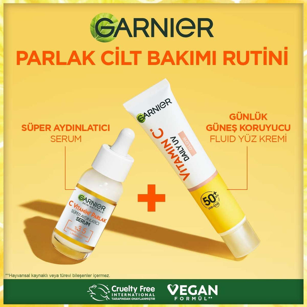 Garnier Daily Face Moisturizer with SPF50+ - Brightening Vitamin C Face Cream for Sensitive Skin