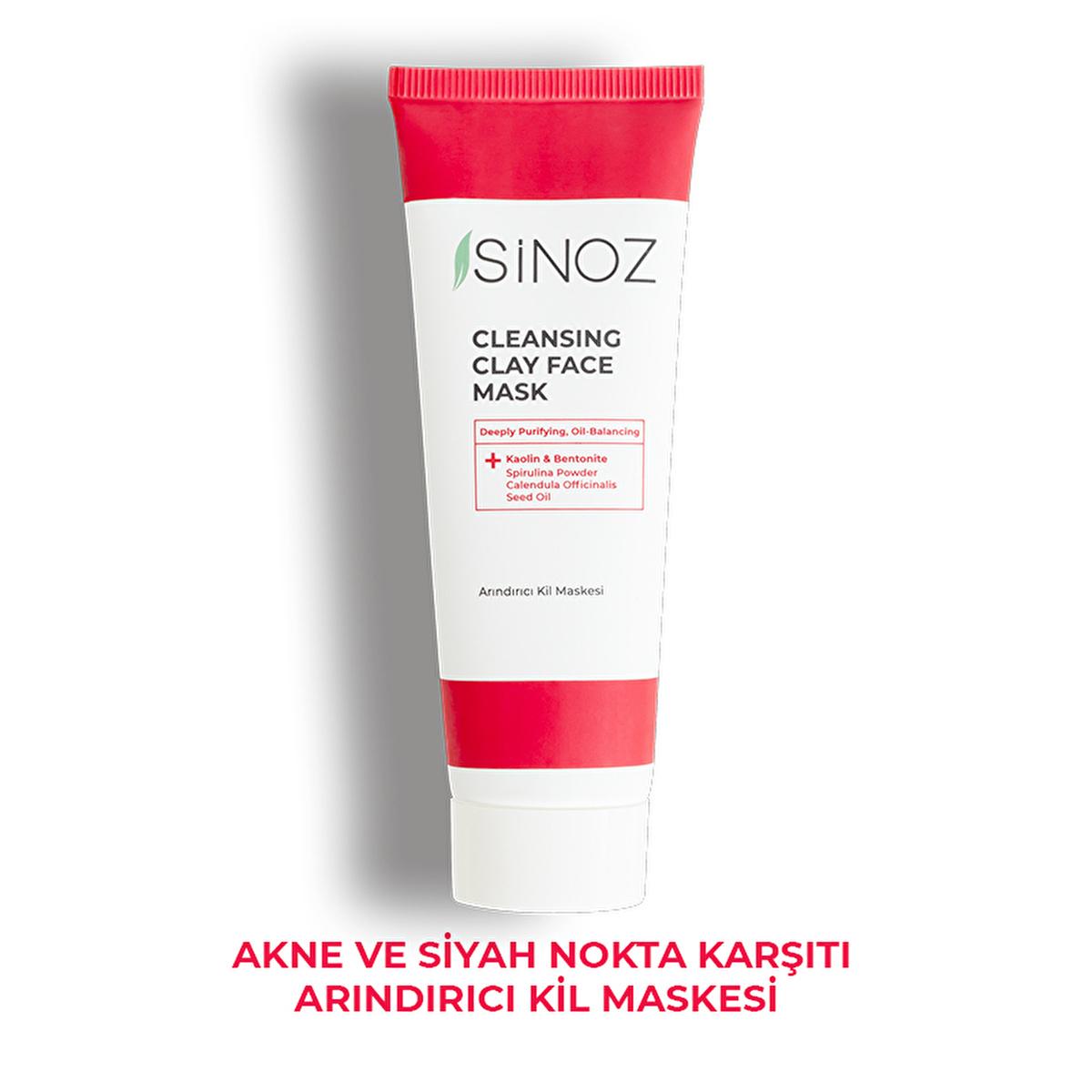 Sinoz Acne & Blackhead Purifying Facial Mask: Deep Pore Cleansing, Oil Control, and Natural Extracts for Clearer Skin