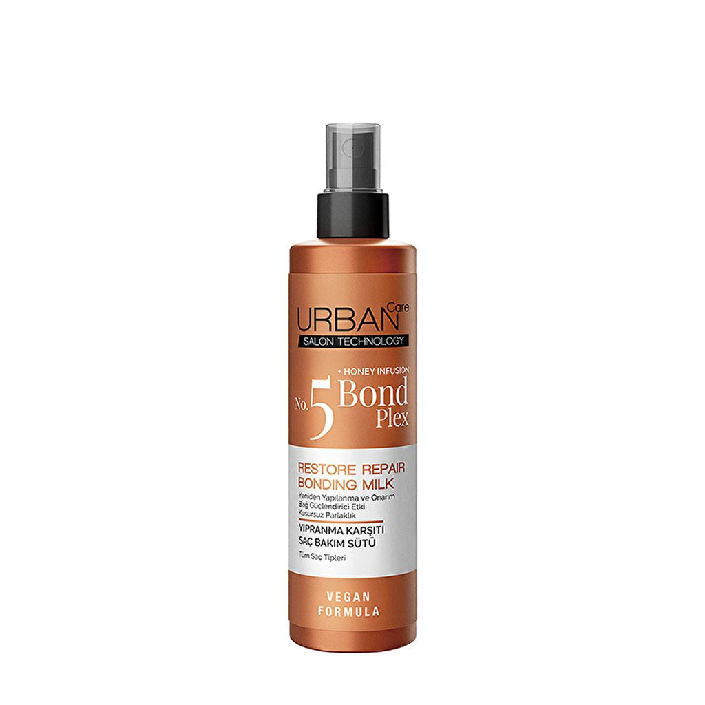 Urban Care Bond Plex No:5 Hair Repair Milk: Vegan, Paraben-Free Treatment for Damaged Hair - Strengthens, Moisturizes & Detangles