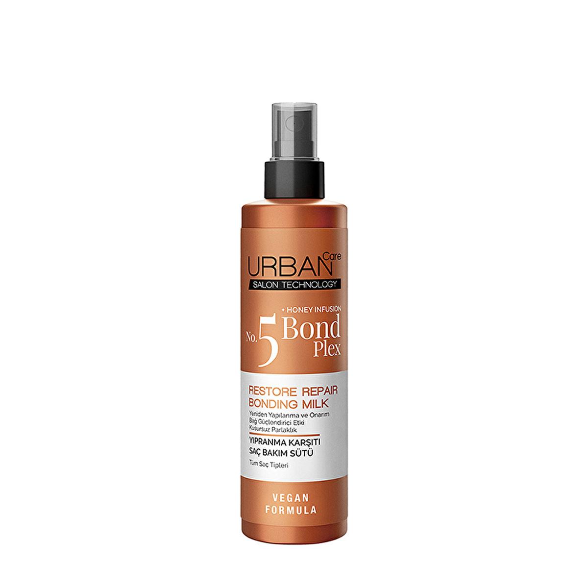 Urban Care Bond Plex No:5 Hair Repair Milk: Vegan, Paraben-Free Treatment for Damaged Hair - Strengthens, Moisturizes & Detangles