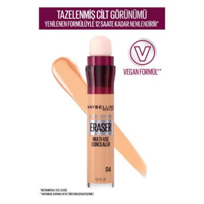 Maybelline New York Instant Anti Age Eraser Concealer - High Coverage, 12-Hour Hydration, Multi-Purpose Makeup