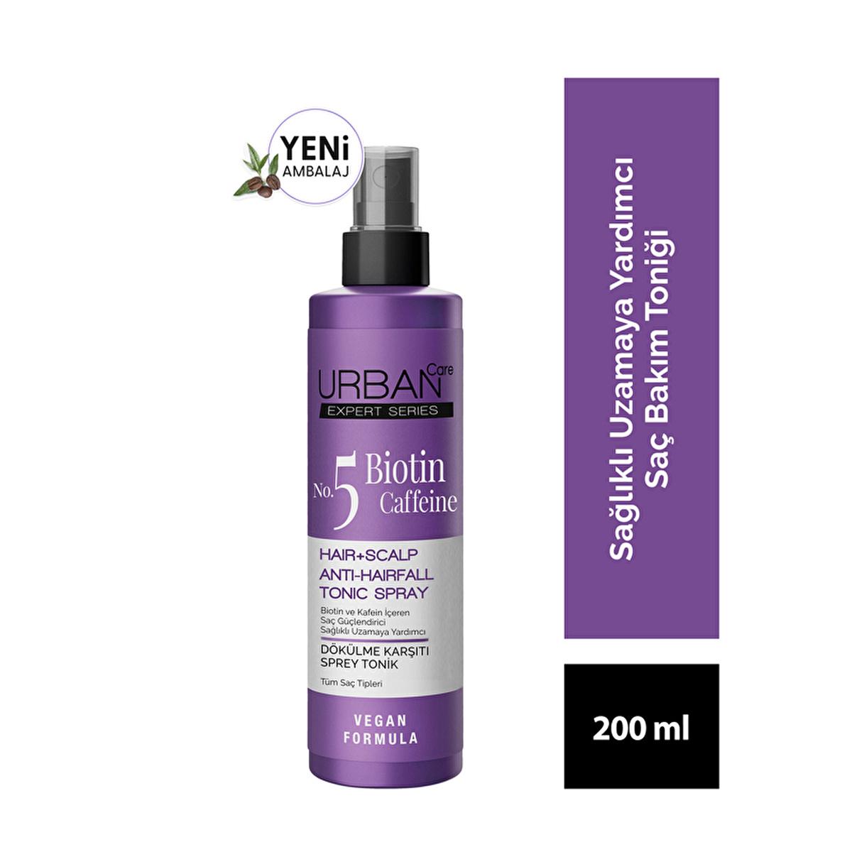 Urban Care Expert Biotin Caffeine Hair Care Set - Anti-Hair Loss Shampoo & Tonic for Stronger Hair Growth, Vegan & Cruelty-Free
