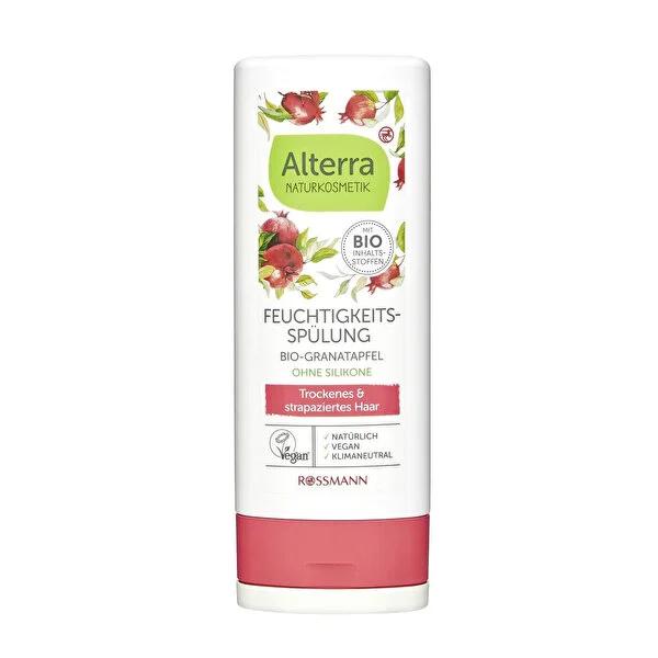 Alterra Moisturizing Hair Cream with Aloe Vera and Pomegranate Seed Extract - Vegan, Climaneutral Certified - 6.76 fl oz