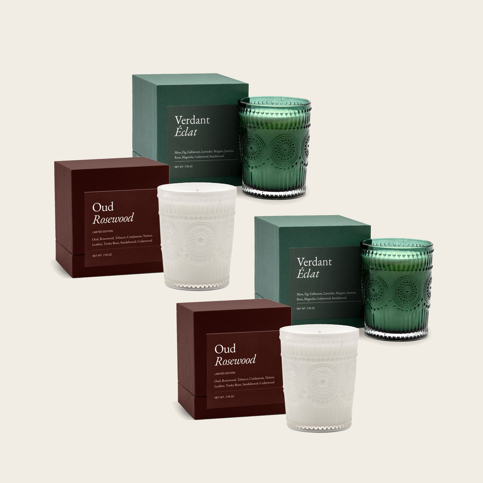 Italic Noir Swiss Scented Glass Candle — Swiss-made scented candle in noir glass vessel