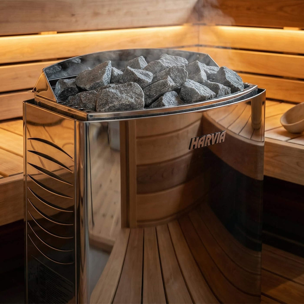 Rövia Elvaria 4-Person Indoor Canadian Red Cedar Infrared And Steam Sauna With 6KW Harvia Heater [Made-To-Order] (SAK93528) –