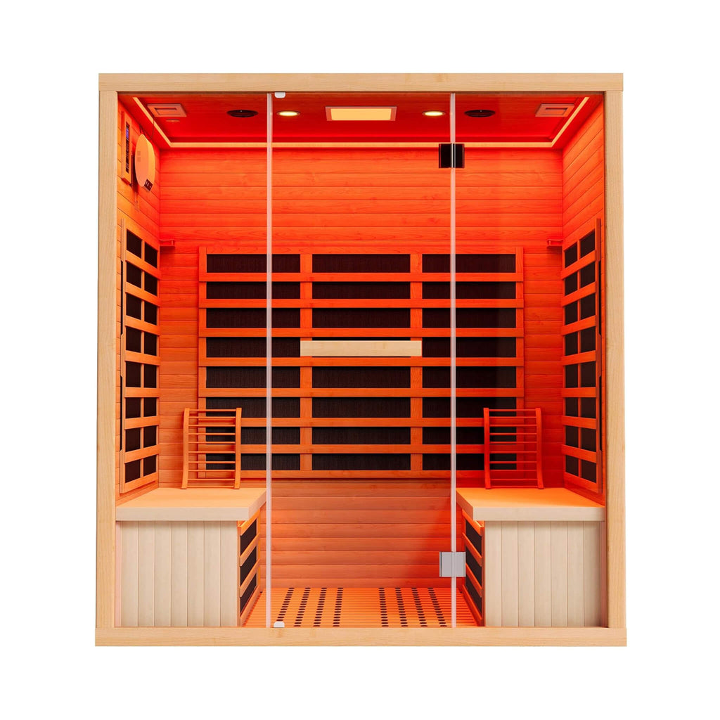 Thermora Seville 4-Person Low EMF Canadian Hemlock Infrared Sauna With Bluetooth (SAK29571) – SAKSBY WHOLESALE