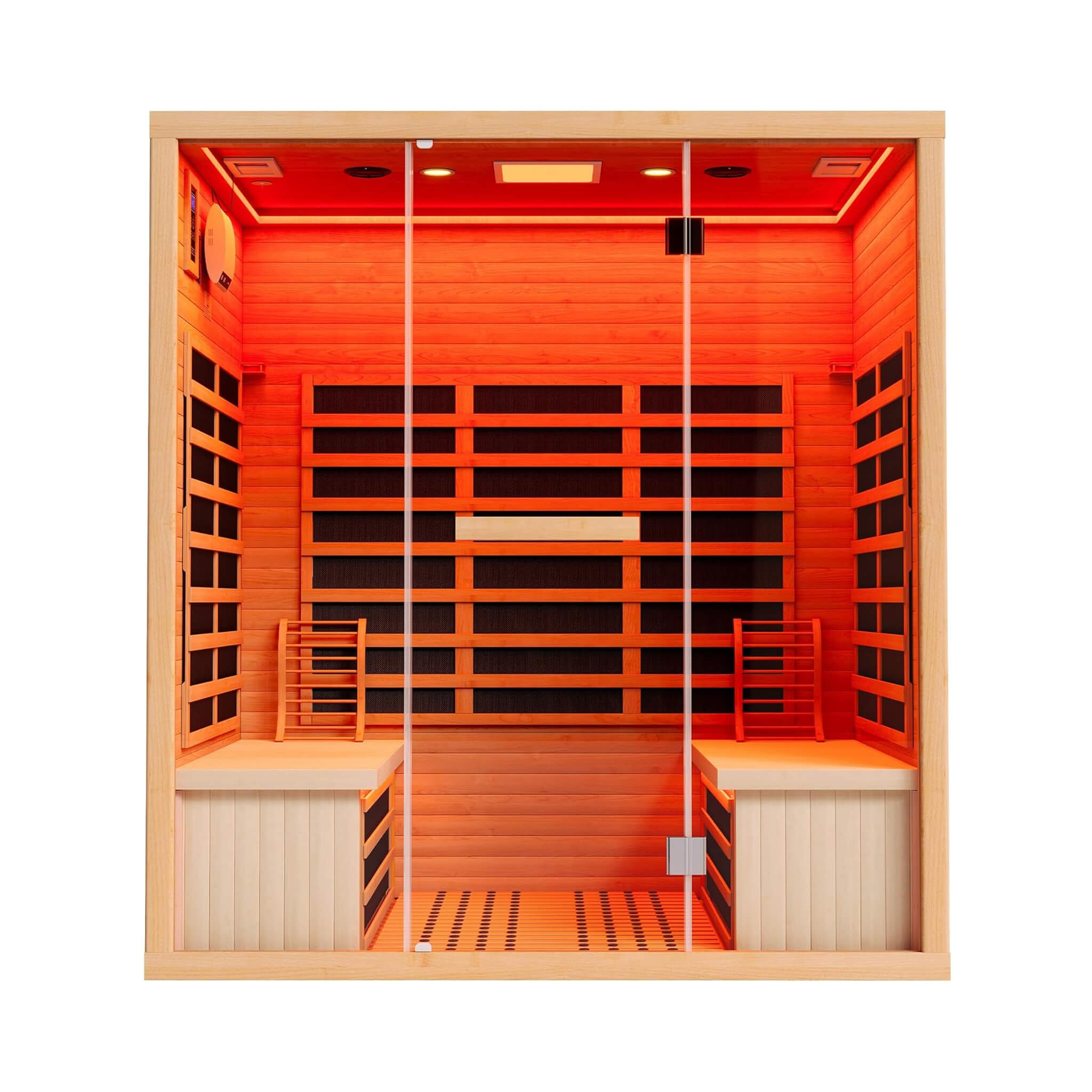 Thermora Seville 4-Person Low EMF Canadian Hemlock Infrared Sauna With Bluetooth (SAK29571) – SAKSBY WHOLESALE