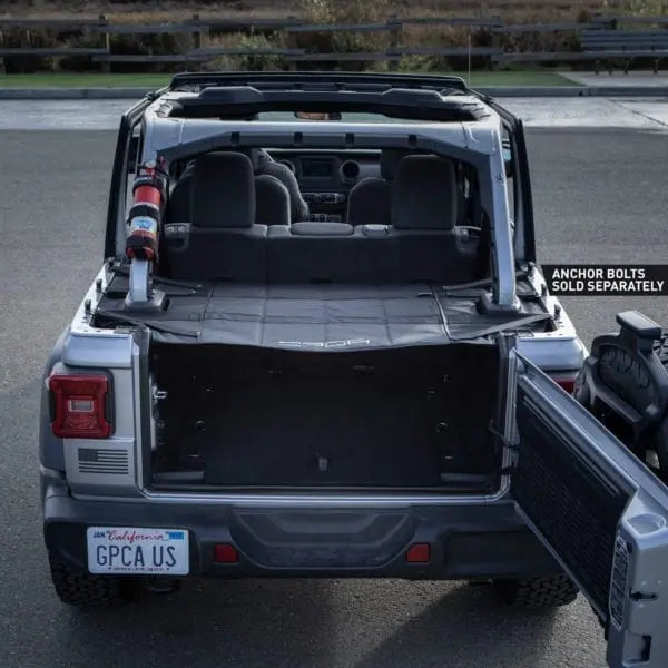 GPCA Jeep Wrangler JL 4DR Cargo Cover PRO (2018+) — side view