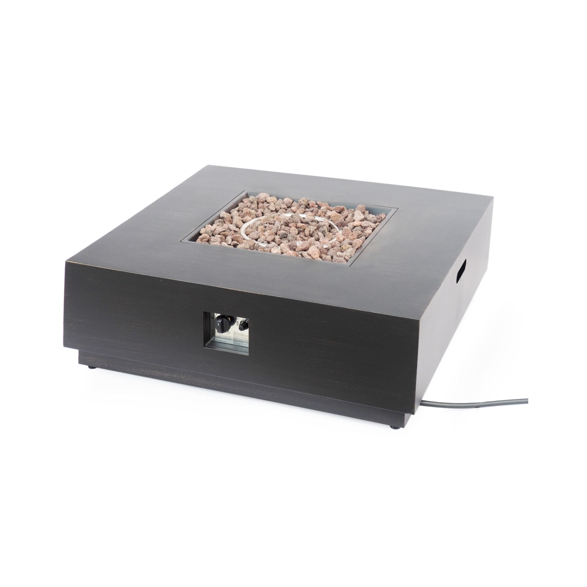 Alora 40-Inch 50K BTU Modern Outdoor Square Iron Backyard Patio Fire Pit (SAK31635) – SAKSBY WHOLESALE, view 10