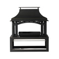 Alora 40-Inch Outdoor Steel Wood-Burning Backyard Fireplace Fire Pit (SAK45758) – SAKSBY WHOLESALE, view 3