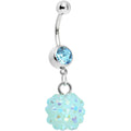 BodyCandy Aqua Gem Cluster Belly Ring — main product shot