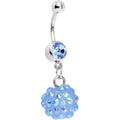 BodyCandy Sky Blue Gem Cluster Belly Ring — main product shot