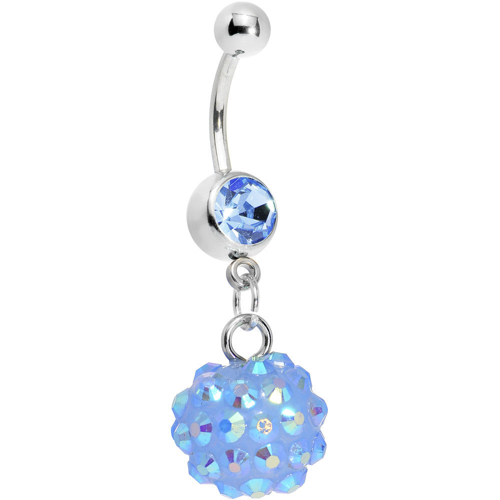 BodyCandy Sky Blue Gem Cluster Belly Ring — main product shot