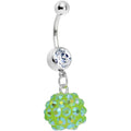 BodyCandy Green Gem Cluster Belly Ring — main product shot