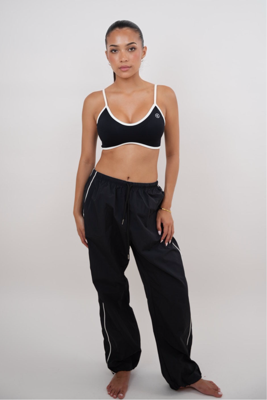 KIMITH BRAND I Accept Change with Grace Black Versatile Relaxed Fit Pant — main product shot