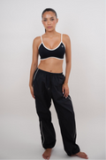 KIMITH BRAND I Accept Change with Grace Black Versatile Relaxed Fit Pant — main product shot