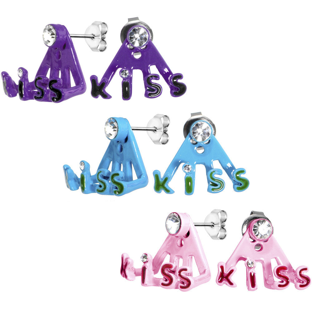 BodyCandy Seal it With a Kiss Stud Earring Set — main product shot