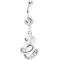 BodyCandy Crystalline Gem Flower Flourish Belly Ring — main product shot