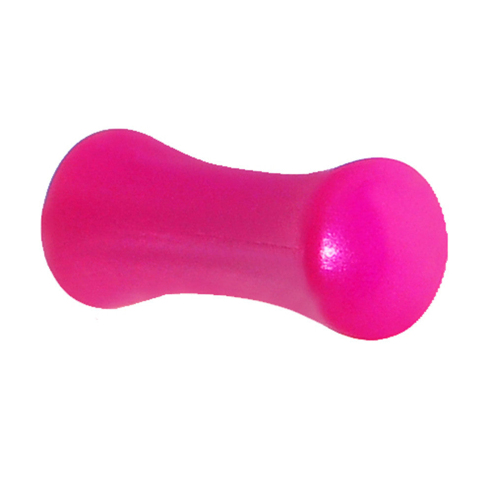 BodyCandy 6G Hyacinth Pink Metallic Pearl Acrylic Saddle Plug — main product shot