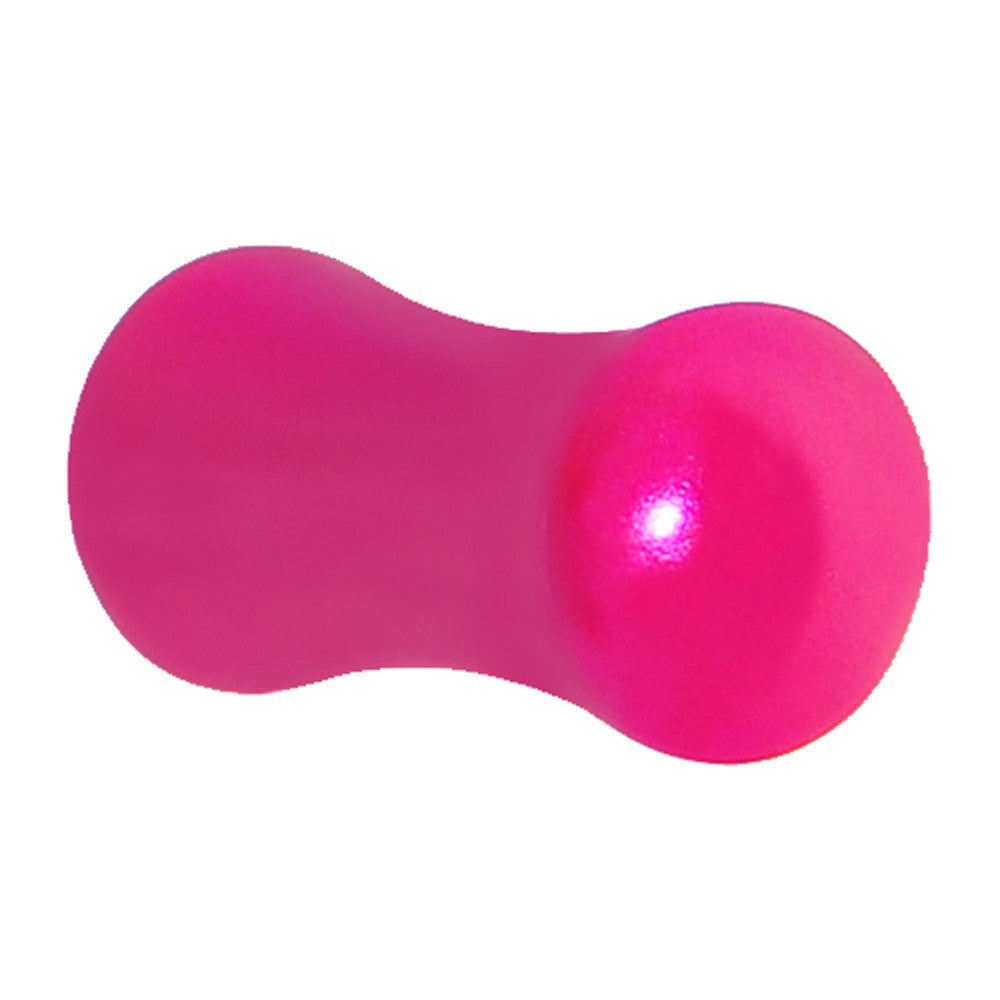 BodyCandy 4G Hyacinth Pink Metallic Pearl Acrylic Saddle Plug — main product shot