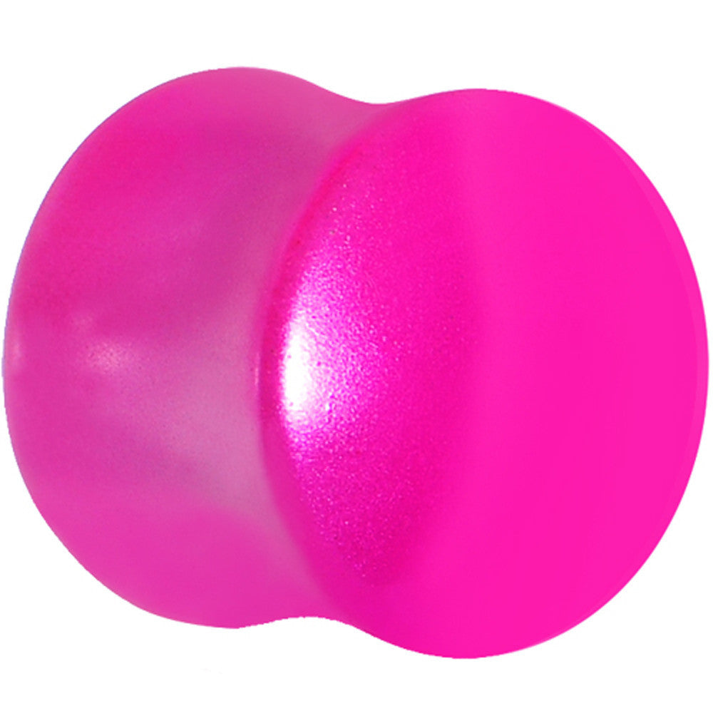 BodyCandy 9/16 Hyacinth Pink Metallic Pearl Acrylic Saddle Plug — main product shot