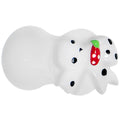BodyCandy 2G White Acrylic Berry Polka Dot Bow Saddle Plug — main product shot