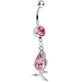 BodyCandy Pink Gem Flower Bud Belly Ring — main product shot
