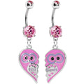BodyCandy Owl Best Friends Belly Ring Set — main product shot