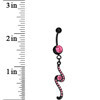 BodyCandy Pink Double Swirl Belly Ring — lifestyle context