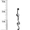 BodyCandy Clear Double Swirl Belly Ring — lifestyle context