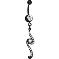 BodyCandy Clear Double Swirl Belly Ring — main product shot