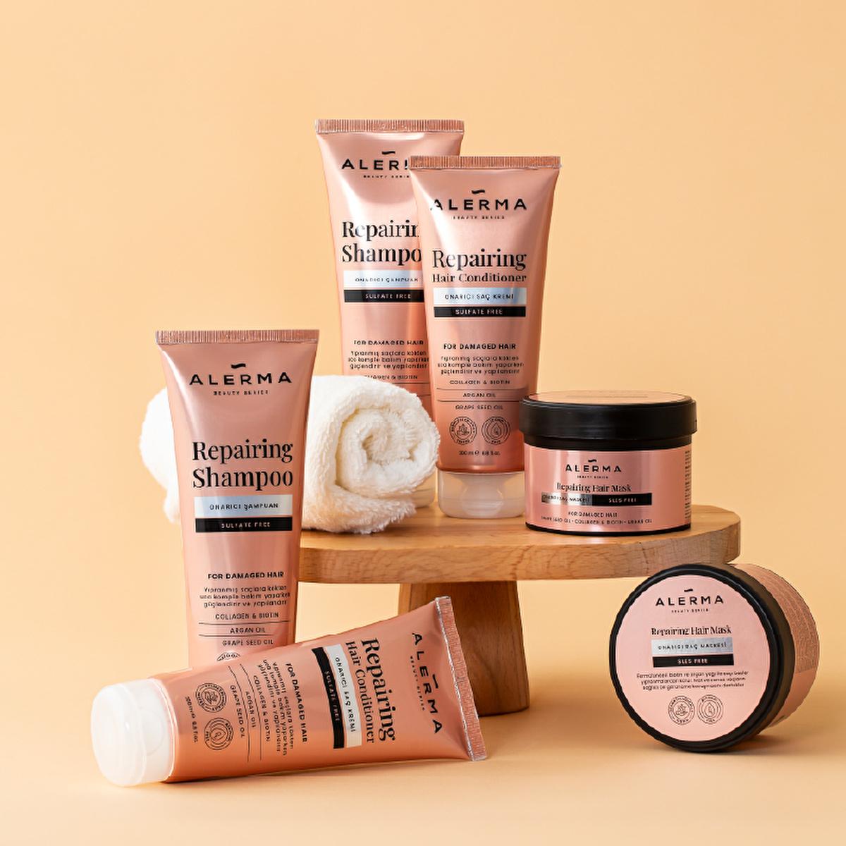 Alerma Sulfate-Free Shampoo for Damaged Hair - Repairing, Nourishing, and Cruelty-Free Hair Care with Argan Oil and Prokapil