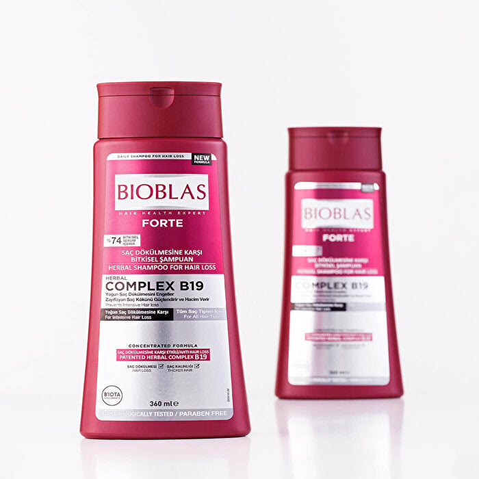 Bioblas Forte Shampoo 360ml - Intensive Hair Loss Treatment | Herbal Complex