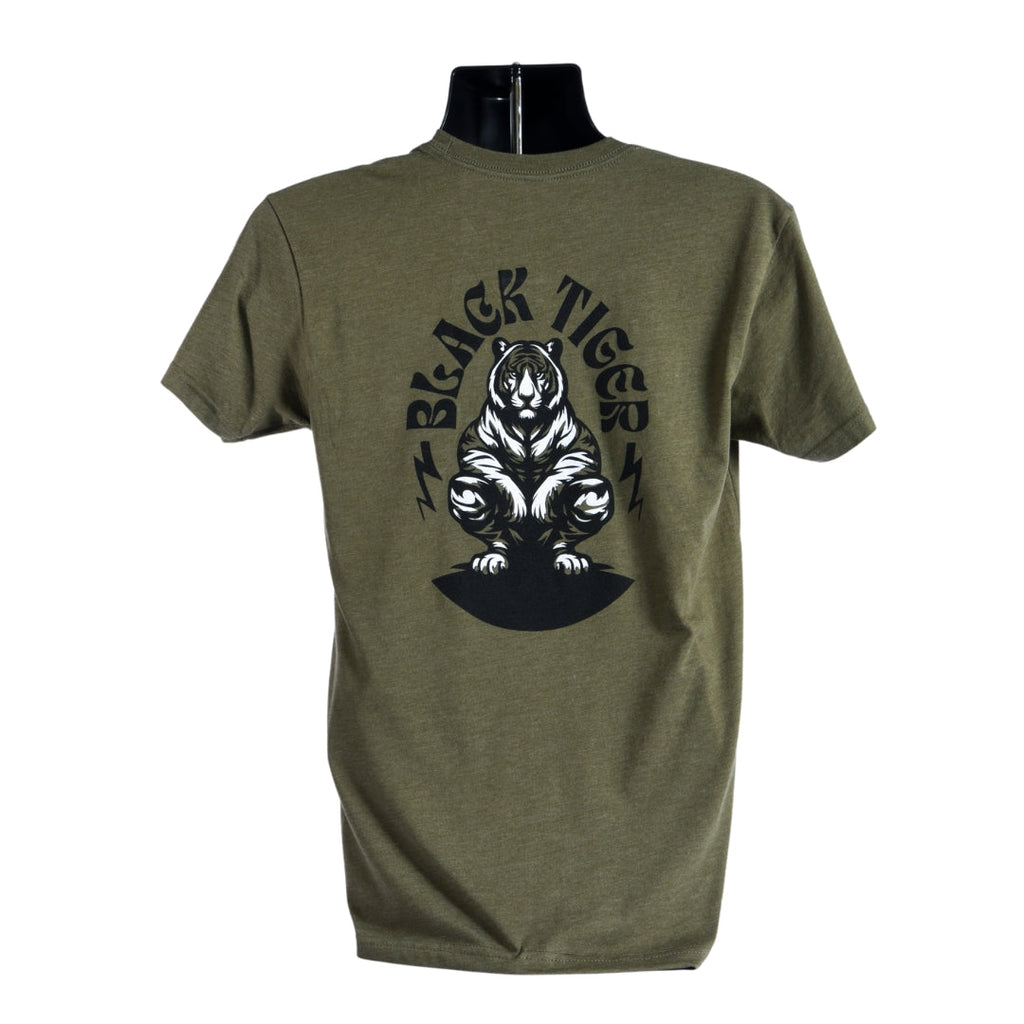 Black Tiger International Black Tiger Logo Tee Shirt — scale reference