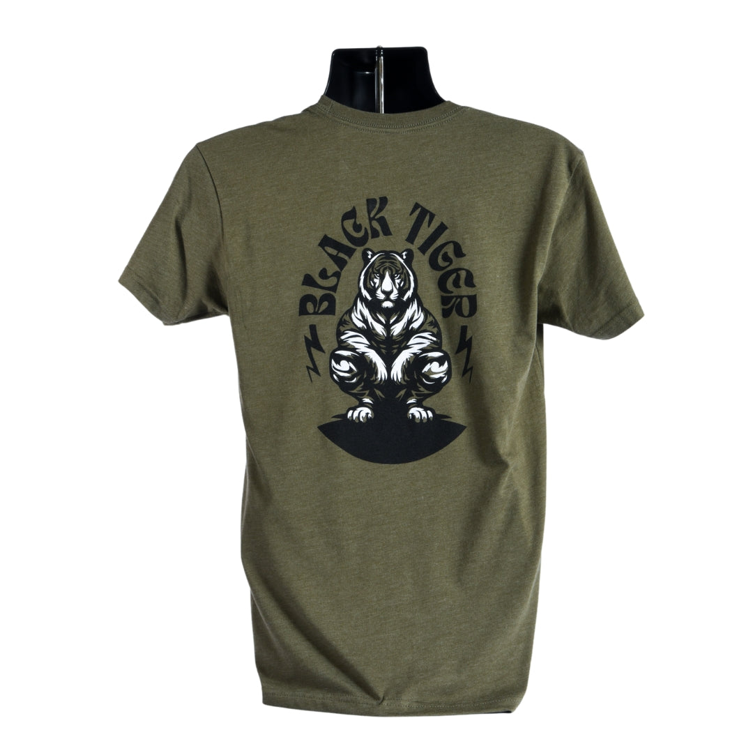 Black Tiger International Black Tiger Logo Tee Shirt — scale reference
