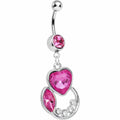 BodyCandy Pink Passion Heart Belly Ring — main product shot