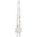 BodyCandy 8G Clear Acrylic Glitter Cherry Confetti Taper — main product shot