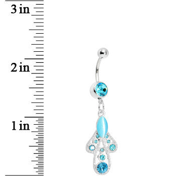 BodyCandy Blue Moonlit Enchantment Belly Ring — detail close-up